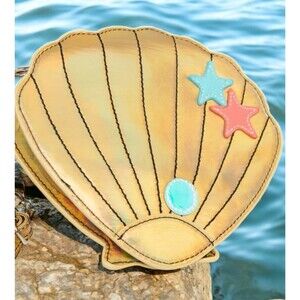 Golden Sea Shell Crossbody Bag